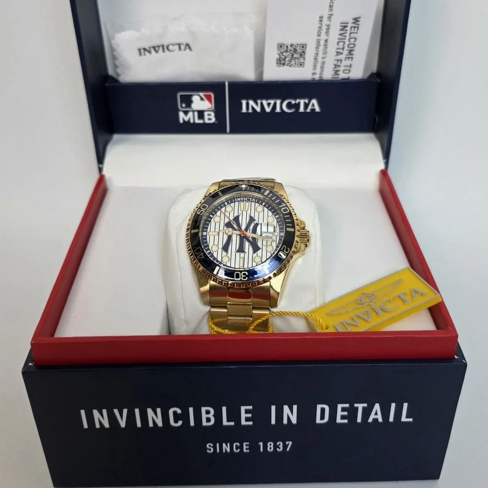 NEW Invicta Pro Diver New York Edition Men's Watch‎ - 43mm, Gold (49858) #1052